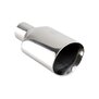 Arlows 120x80mm Edelstahl Endrohr Poliert ( oval / abgeschrägt )
