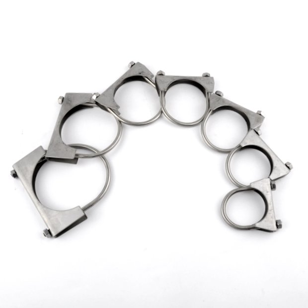 Arlows Stainless Exhaust Clamp 2 / 50,8mm (V2A Exhaustschelle Pipeschelle U Schelle)