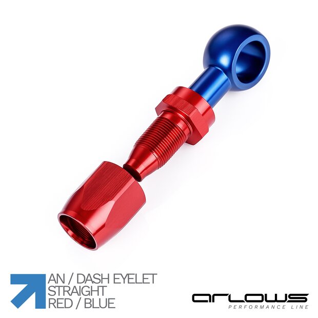 Arlows � 18,5mm Aluminium Ringst�ck mit Dash 8 ( 3/4 - 16 UNF ) Schlauchanschluss