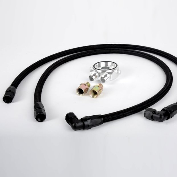 Arlows Ölkühler Anschlußkit / Einbausatz Nylon (Dash 8 , Länge: 110/130cm)