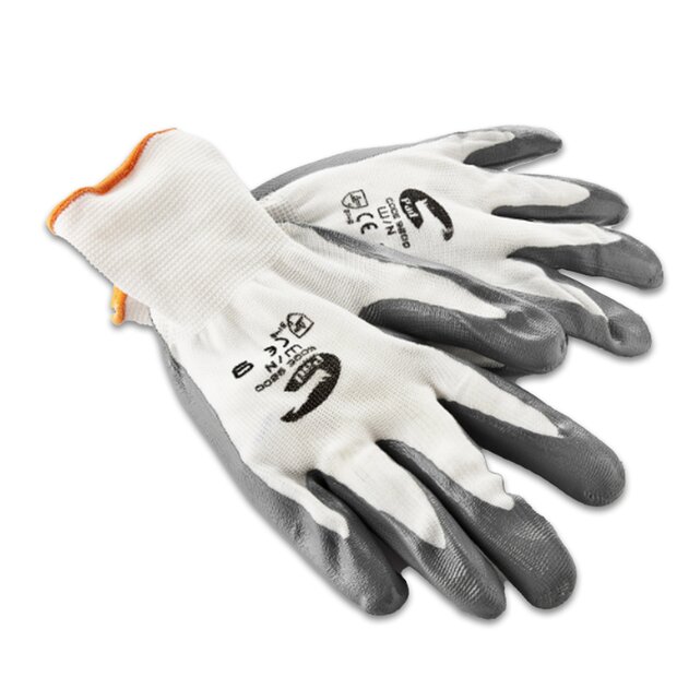 Arlows 1 Paar Nitril Montagehandschuhe ( Grau ) 10