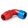 Arlows Alu Dash Fitting - 30° - Blau Dash 8 ( 3/4 - 16 UNF  )