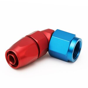 Arlows Aluminium AN / Dash Fitting - 45° Blockwinkel -