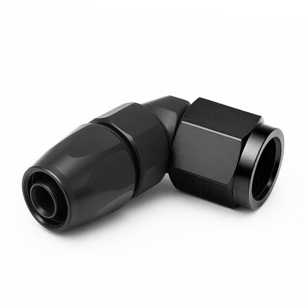 Arlows Alu Dash Fitting - 90&deg; Blockwinkel - Blau...