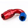 Arlows Alu Dash Fitting - 135° - Blau Dash 4 ( 7/16 - 20 UNF )