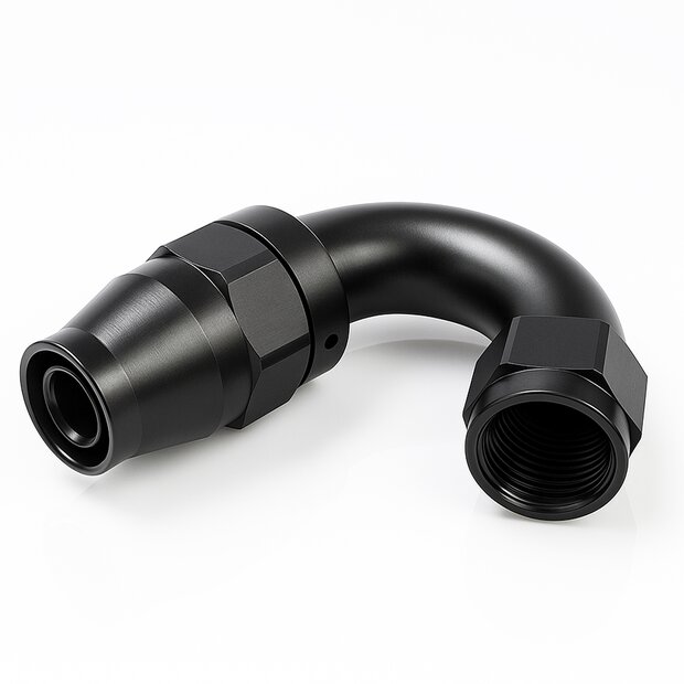 Arlows Alu Dash Fitting - 135&deg; - Black Dash 6...