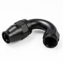 Arlows Alu Dash Fitting - 135° - Black Dash 6 (9/16 - 18 UNF)
