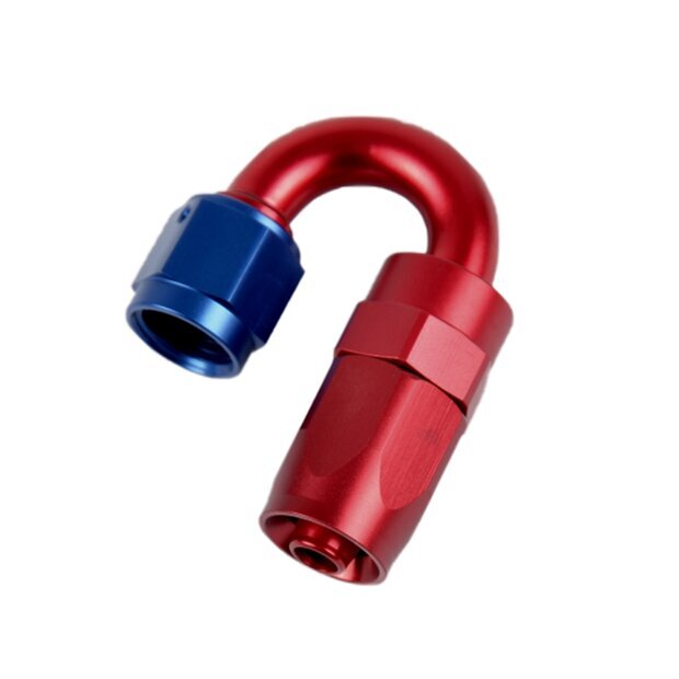 Arlows Alu Dash Fitting - 180 - Blau Dash 4 ( 7/16 - 20 UNF )