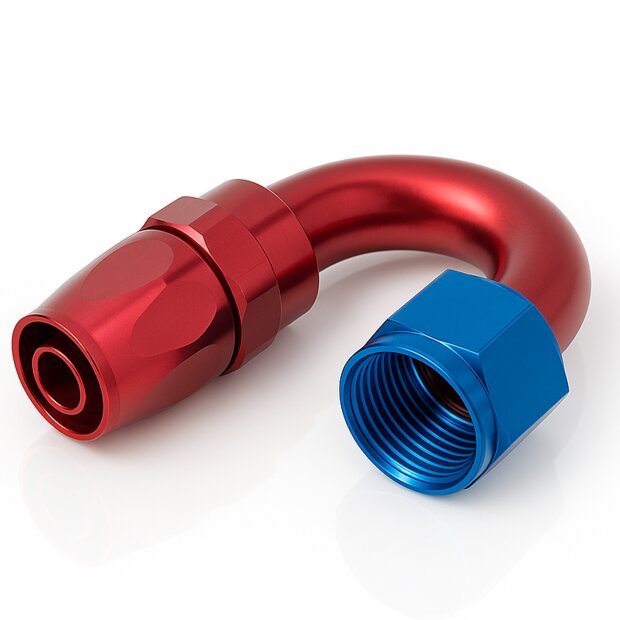 Arlows Alu Dash Fitting - 180&deg; - Blau Dash 12 (...