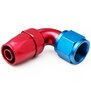 Arlows Alu Dash Fitting - 90° - Blau Dash 4 ( 7/16 - 20 UNF )