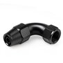 Arlows Alu Dash Fitting - 90° - Schwarz Dash 4 ( 7/16 - 20 UNF )