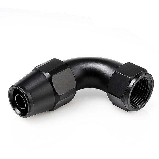 Arlows Alu Dash Fitting - 90&deg; - Schwarz Dash 16 (...