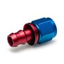 Arlows Push-On Alu Fitting - gerade -  Blau Dash 6  ( 9/16 - 18 UNF )