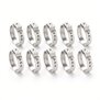 Arlows 10 pcs 1-ear clamps (stainless steel hose clamps) 9mm