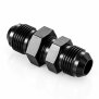 Arlows Bulkhead / Durchführung Schwarz gerade Dash 4 ( 7/16 - 20 UNF )