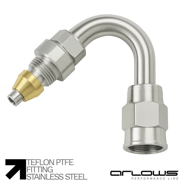 Arlows PTFE Edelstahl AN / Dash Fitting
