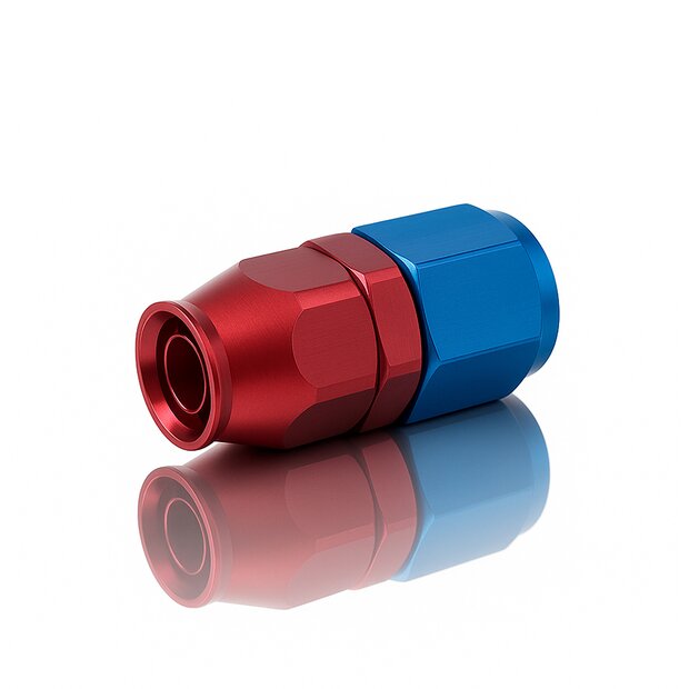 Arlows PTFE Alu Fitting Blau Dash 10 gerade