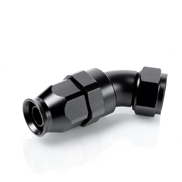 Arlows PTFE Alu Fitting Schwarz Dash 4 45 Grad