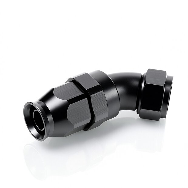 Arlows PTFE Alu Fitting Schwarz Dash 12 45 Grad