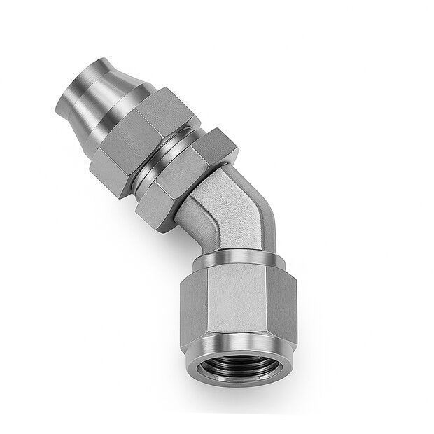 Arlows PTFE Stainless Steel Fitting Dash 3 45 Degree