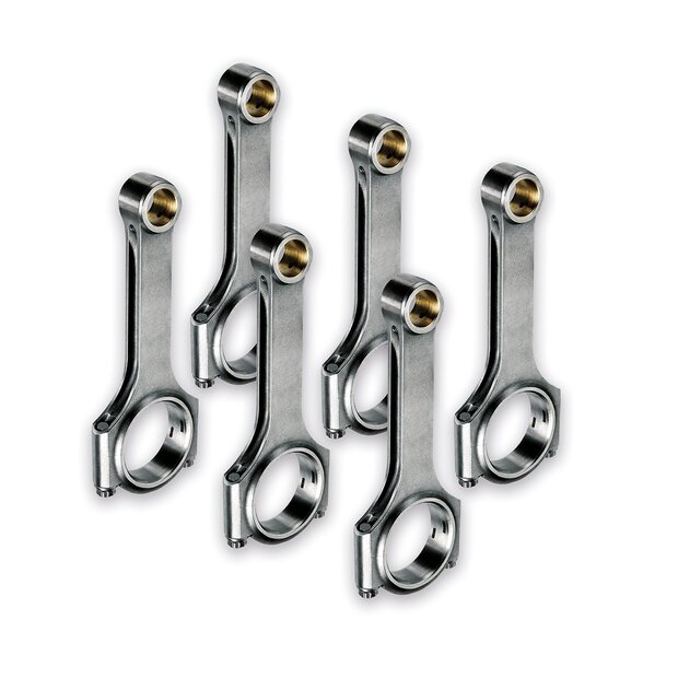 Arlows 6x Stahlpleuel 145mm BMW 135i 335i N54 OEM-Kolben ( H - Schaft )