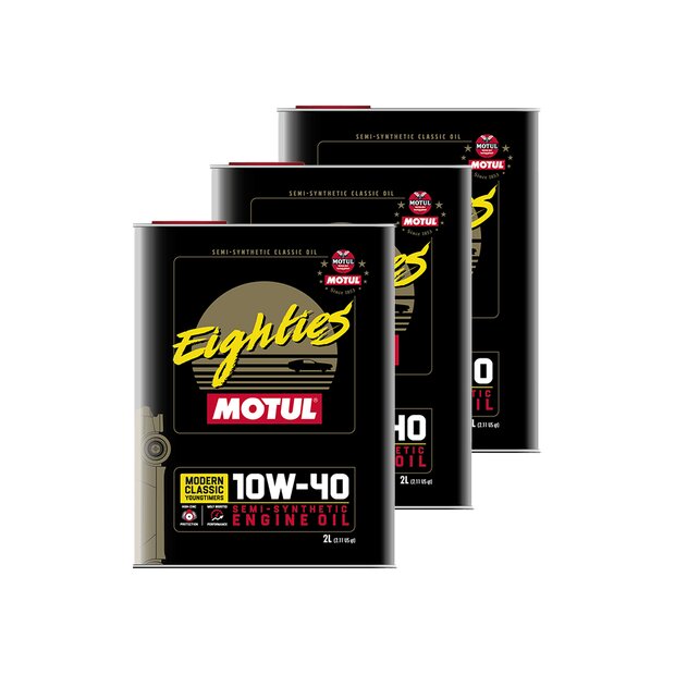 6 Liter Motul Classic Eighties 10W40 for Classic and...