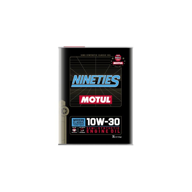 2 Liter Motul Classic Nineties 10W30 Teilsyntetisches...