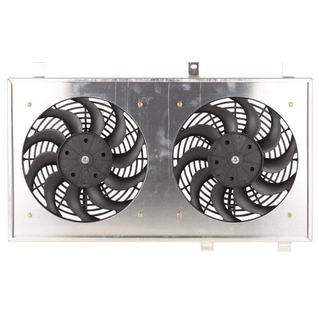 Arlows Aluminium Lfterblech Mitsubischi Lancer EVO 7/8 01-03 Manuel ( Halterung inkl. Lfter / Befestigung fr SPAL )