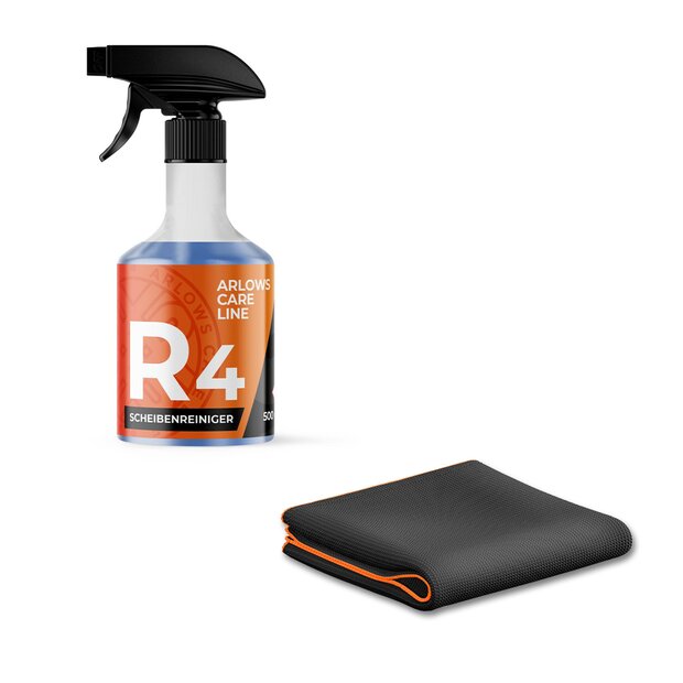 Arlows R4 Glass Cleaner + FREE T5 Cleaningtowel