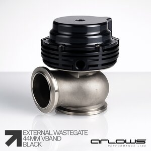 Arlows Performance Line Wastegate 44mm V-Band Black
