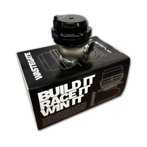 Arlows Performance Line Wastegate 38mm V-Band Schwarz mit Titan Hitzeschutz