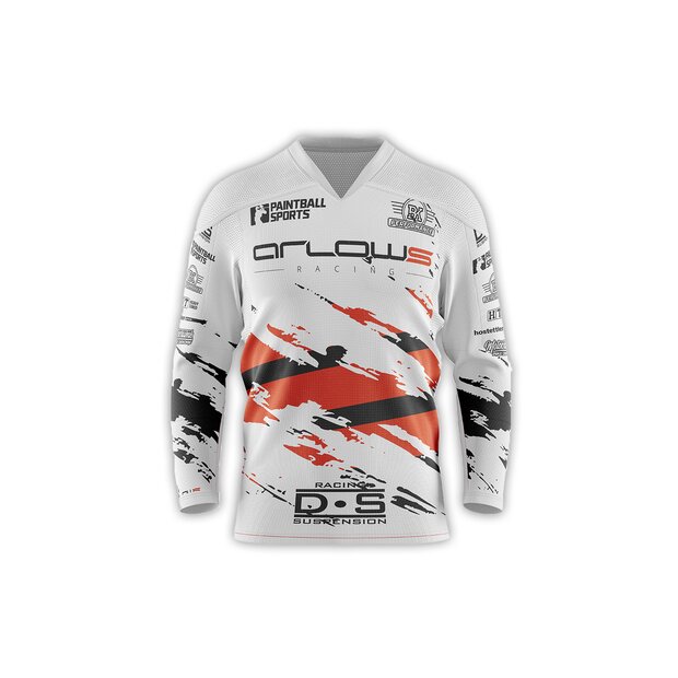 Arlows Racing Jersey Weiss Langarm