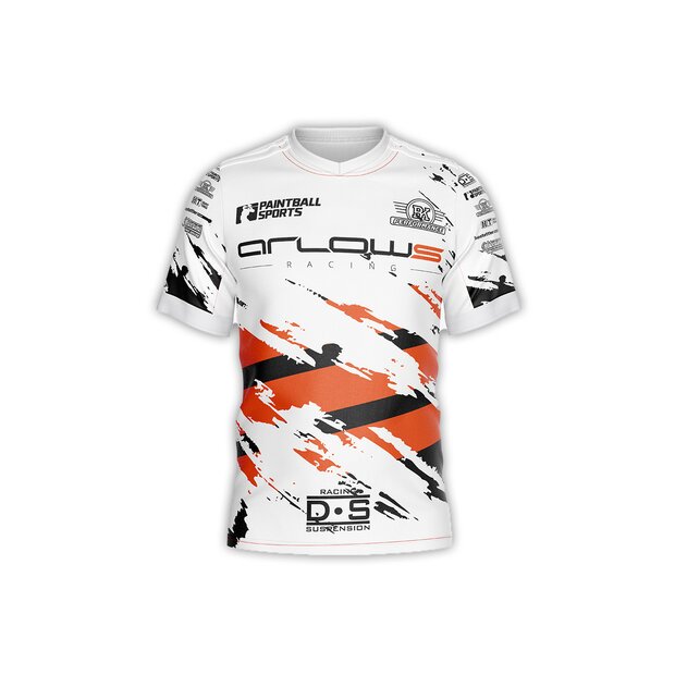 Arlows Racing Jersey White Short Sleeve