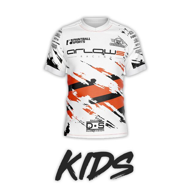 KIDS Arlows Racing Jersey Weiss Kurz Gr.86-92