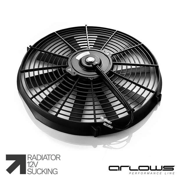 Arlows 12V Cooling Fan sucking 16 / 385mm (170W)