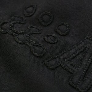 Arlows Destroyed Hoodie BOB Washed Black