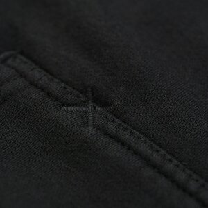 Arlows Destroyed Hoodie BOB Washed Black