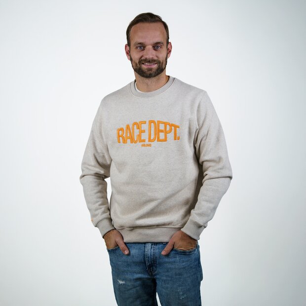 Arlows Race Department Sweater Heather Grey