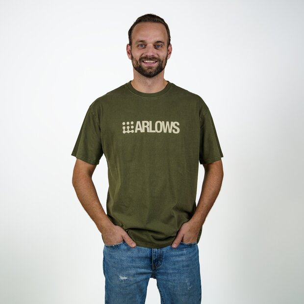 Arlows Pointed T-Shirt Washed Olive