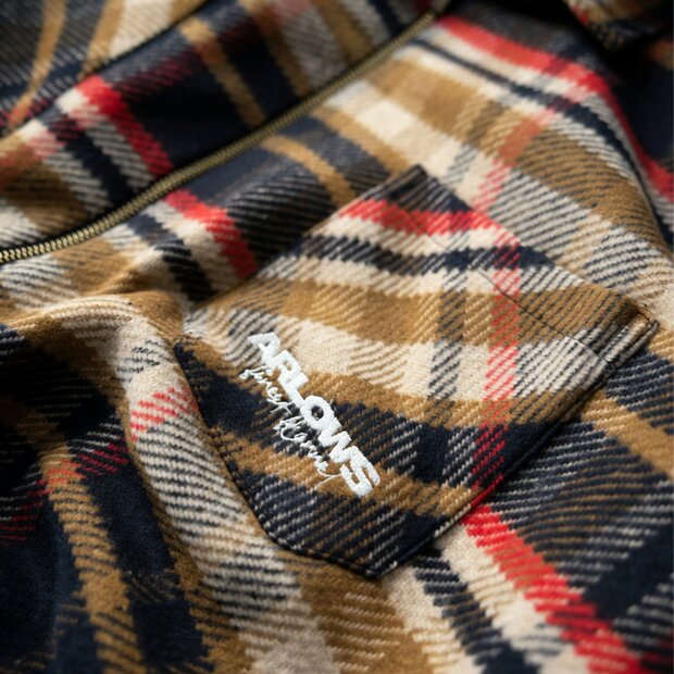 Arlows Classics Flannel Zipper Red / Navy