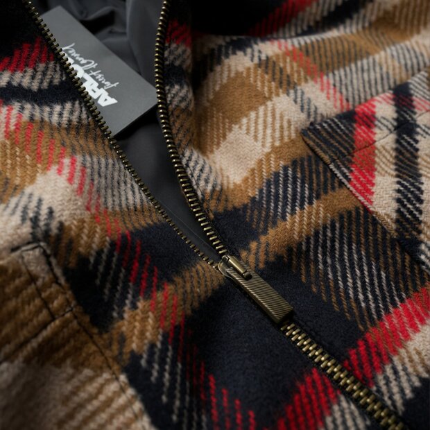 Arlows Classics Flannel Zipper Red / Navy