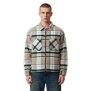Arlows Classics Flannel Zipper Beige / Gray L