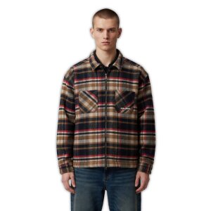 Arlows Classics Flannel Zipper Red / Navy XL