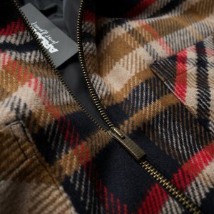 Arlows Classics Flannel Zipper Red / Navy XL