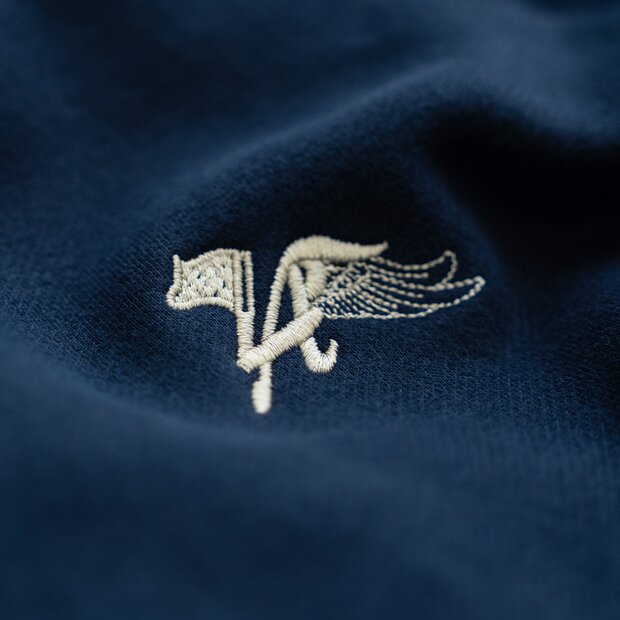 Arlows Half-Zip Wings Navy