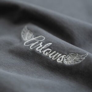 Arlows T-Shirt "Wings" Washed Grey L
