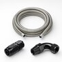 Arlows Stahlflex Schlauchset Dash 16 schwarz, 1 m, 90° und gerade
