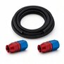 Arlows PTFE Nylon Braided Hose Set Dash 3 blue, 1 m, 2x straight