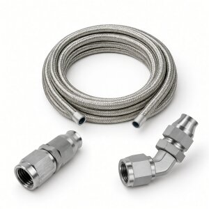 Arlows PTFE Stainless Set Dash 3, PTFE braided hose, 1 m,...