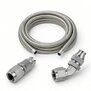 Arlows PTFE Stainless Set Dash 3, PTFE braided hose, 1 m, 45 degree and straight